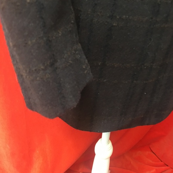 Akris textured wool plaid blazer brown and black size 14 - Picture 5 of 8